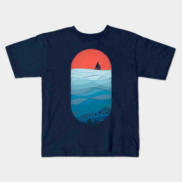 Le grand bleu (The big blue) Kids T-Shirt by yanmos